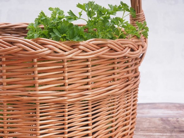 Kosz na zakupy Boler - naturalny - sklep z wiklina - zdjęcie  7