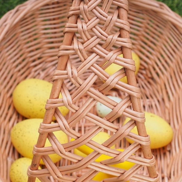 Koszyczek Wielkanocny Owalny Kratka 30cm - Sklep z wiklina - zdjęcie 5