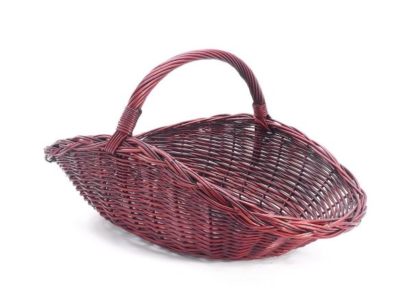Kosz na drewno do kominka Talerz Wenge 53cm - sklep z wiklina - zdjęcie