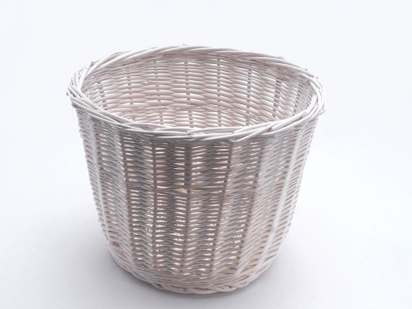 Osłonka na doniczkę Biała 30cm - Sklep z wiklina - zdjęcie2