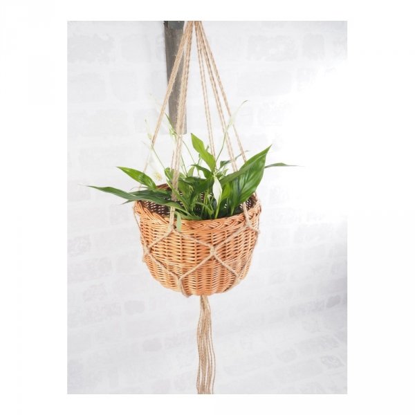 Kwietnik wiszący Boler Naturalny 30cm - sklep z wiklina - zdjęcie 3
