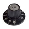 Knob guitar vintage, black 'TONE'