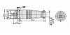 Socket 4pin DIN jack + plug, 10mm