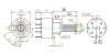 Switch rotary 2 x 1 poles 16mm