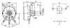 Potentiometer 1k/B linear 2W