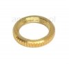 Nut gold M12 knurled