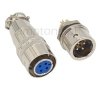 Socket 4pin DIN jack + plug, 10mm