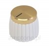 Knob Marshall style - white / gold, (push-on)