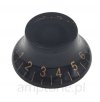 Knob guitar Les Paul style, black / gold