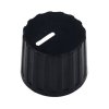 Knob fluted mini 13x11, black