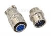 Socket 7pin DIN jack + plug, 12mm