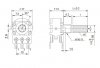 Potencjometr stereo 2x10k/A logarytmiczny panel, standard