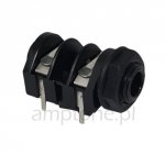 Jack 6,3mm Mono Cliff, plastic nut, PCB