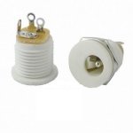 Gniazdo DC 2.1mm, styl Boss (białe)