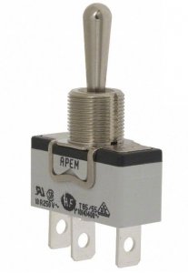 Toggle Switch Apem SPDT 3 position ON-OFF-ON