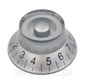 Knob guitar Les Paul style, silver