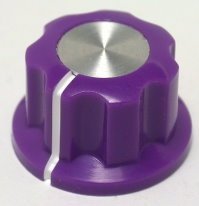 Knob fluted X4 purple