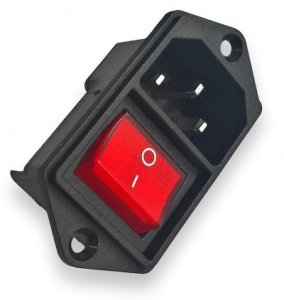 IEC power socket + power switch AC2