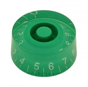 Knob guitar Epiphone style, green / white