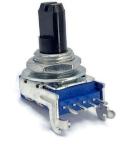 Potentiometer 11mm 100kA log 4pin