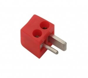 Speaker plug mini red DIN2