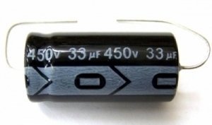 Electrolityc capacitor 33uF 450V axial
