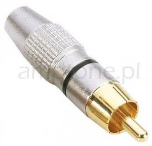 Plug RCA black AH Gold