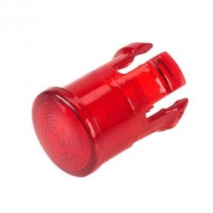 Fresnel lens 5mm flat red