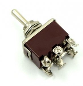 Power Switch toggle DPDT 3 postion ON-OFF-ON