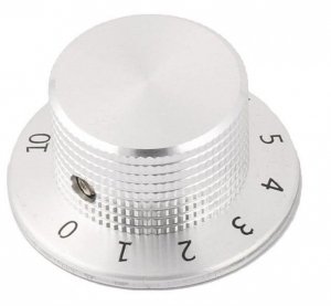 Knob skirted 37mm metal