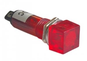 Lampka / kontrolka, czerwona R9, LED 6V