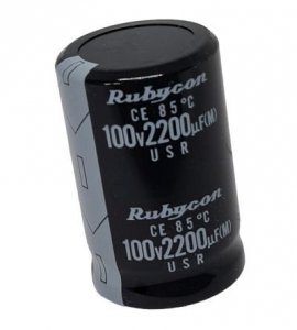Kondensator 3300uF 100V snap-in Rubycon