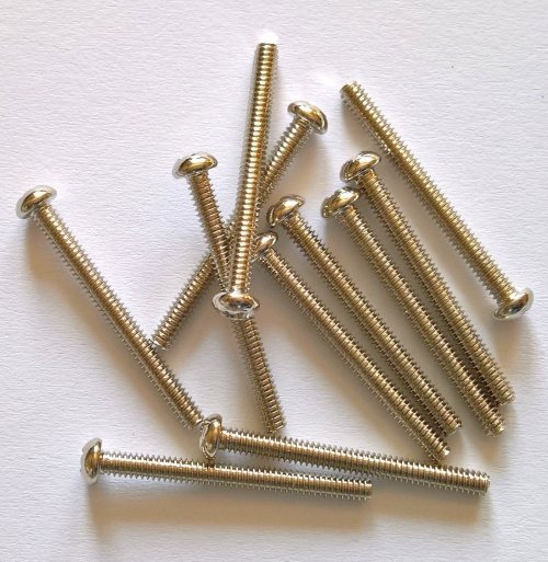 Screw nickel #3-48 (pickup)