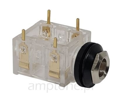 Jack 6,3mm mono, ST Professional PCB, clear