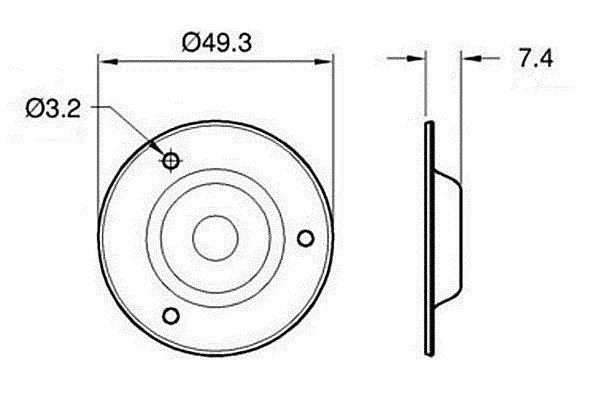 Dish 1 x jack, black
