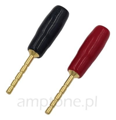 Speaker plug, stright, pin Gold G33 (2pcs)