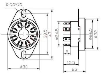 Socket 8 Pin Gold type5