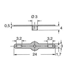 Eyelet Terminal 3/24mm 10pcs