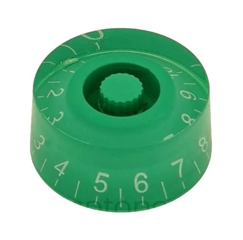 Knob guitar Epiphone style, green / white