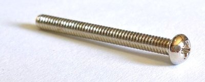 Screw nickel #3-48 (pickup)