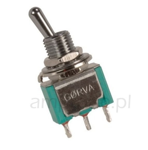 Toggle Switch SPDT mini GORVA, short