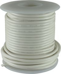 Wire copper white 22AWG (0,35mm2)