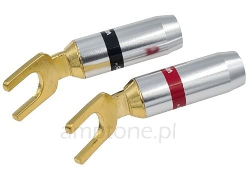 Speaker plug, spade Gold L924 (2pcs)
