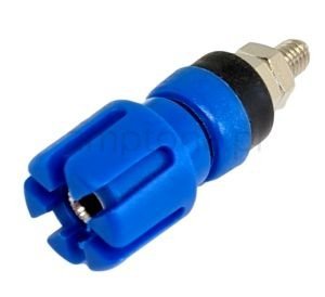 Banana jack 4mm, Speaker terminal, Cliff blue
