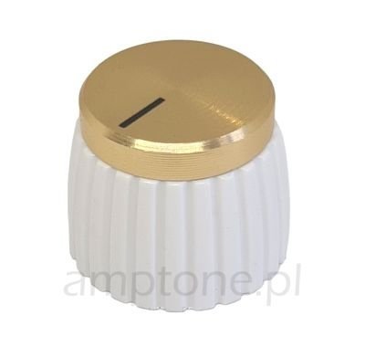 Knob Marshall style - white / gold, (push-on)