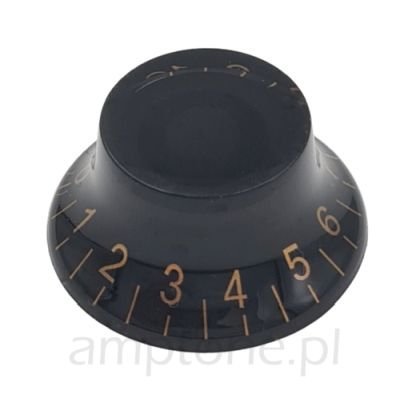 Knob guitar Les Paul style, black / gold