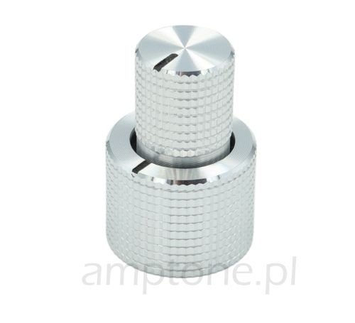 Knob concentric, Silver stacked