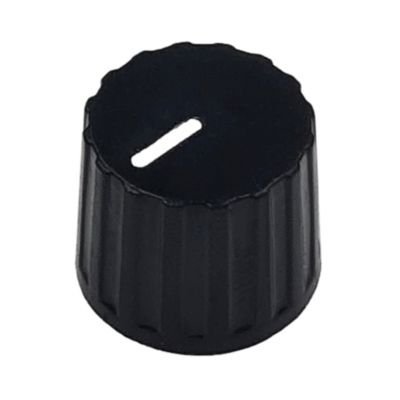 Knob fluted mini 13x11, black