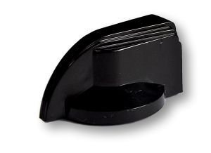 Knob chicken black with rim