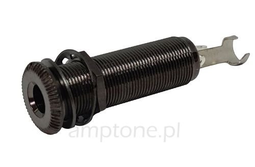 Gniazdo Jack 6,3mm cylindryczne ST Professional, czarny chrom